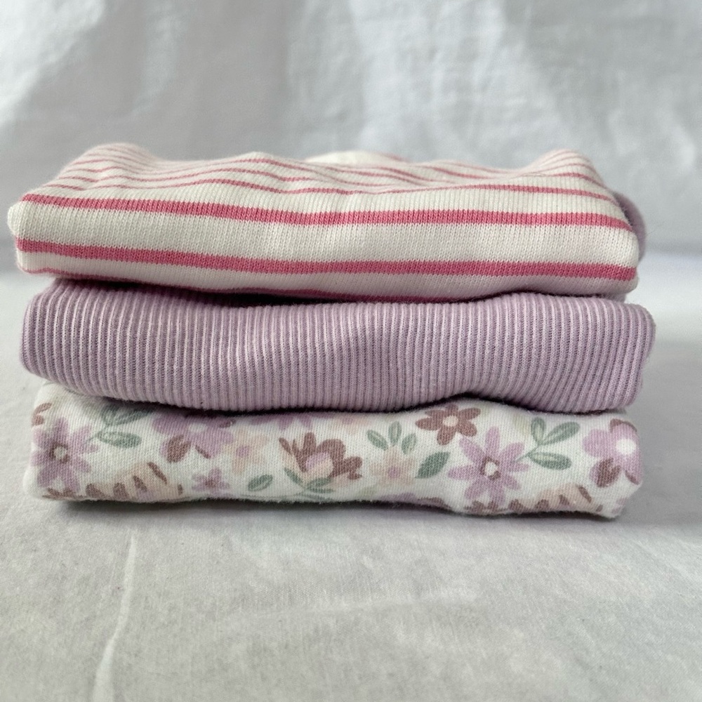 Zara Girls Pink & Lavender Short Sleeve Tees - 3 Pack